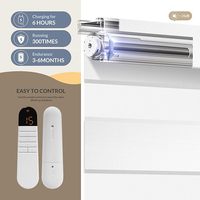 Persianas Enrollables Digitales Eléctricas Personalizadas, Persianas de Doble Tela con Luz Diurna/Nocturna para Uso en Interiores, Sala de Estar, Cocina, Dormitorio