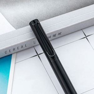 Wholesale 1.0Mm Custom Logo Business Black Metal Smooth Writing Hotel Conference Gift Twist-Action Ballpoint <b>Pen</b> - Product Image 2