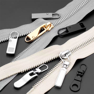 Tirant de <span class=keywords><strong>fermeture</strong></span> éclair en métal personnalisé avec logo, design pour sac à main en alliage # 5 curseurs de <span class=keywords><strong>fermeture</strong></span> éclair en nylon pour sac - Product Image 2