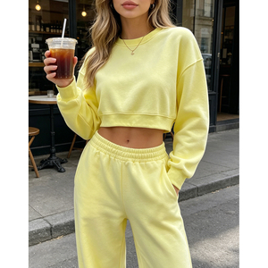 Chemise à manches longues à col rond pour femme personnalisée, <span class=keywords><strong>pull</strong></span> en tricot ample décontracté, <span class=keywords><strong>pull</strong></span>-over, streetwear fin pour le printemps et l'automne - Product Image 5