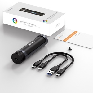 FIDECO Nuovo Case Adattatore USB 3.<span class=keywords><strong>2</strong></span> Gen <span class=keywords><strong>2</strong></span> per SSD M.<span class=keywords><strong>2</strong></span> NVMe NGFF con Illuminazione RGB, <span class=keywords><strong>2</strong></span> in 1 - Product Image 6