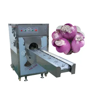 Commercial Automatic Electric Vegetable Root Cutting Onion Root Cutter Garlic Root Peeling Machine Price