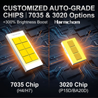 Ampoule de phare LED pour moto en gros H4 H7 P15D BA20D T19 H6 HS1 12V 6500K avec puce de qualité automobile Plug-and-Play Lampe de moto personnalisée