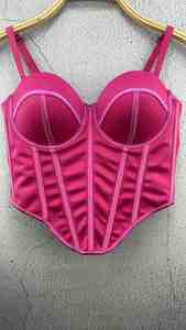 Soutien-gorge bustier tendance et élégant pour femme, style vintage en maille, idéal pour l'été - Product Image 5