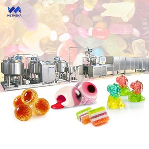 Ligne de production de bonbons d'ours en carton Bonbon Gummy Maker Machine Gelatin Agar <span class=keywords><strong>Les</strong></span> Bonbone De Bonbons Qarn Ghazal - Product Image 1