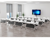 Mobilier de bureau commercial personnel pliant table longue table de formation de conférence et combinaison de chaises