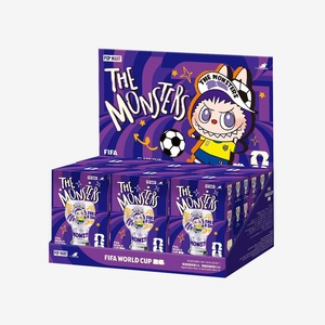 Authentique POPMART Labubu the MONSTERS FIFAA SERIES <span class=keywords><strong>Tasse</strong></span> en verre Boîte mystère de collection virale Boîtes mystères de la Coupe de football Cadeaux décoratifs - Product Image 1