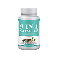 Amaz Huile 9-en-1 : Huile de Nigelle, Extrait d'Ail, Feuille d'Olivier, Coptis Chinensis, Poivre Noir - Capsules pour Adultes