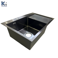 Évier de cuisine extérieur commercial standard OEM à cuve unique avec égouttoir intégré