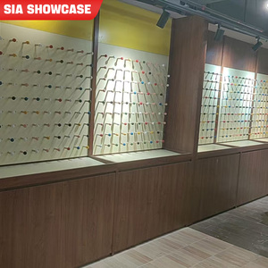 Lemari pajang kacamata Xuruihang modern anti gores berbahan logam dengan lampu LED, custom made kelas atas untuk seluruh toko, model <span class=keywords><strong>island</strong></span> tengah. - Product Image 2