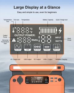 Emergency Portable Power Station 300w 500w Lifepo4 Portable Power Station <b>Solar</b> <b>Generator</b> 220v - Product Image 6