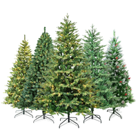 Sapin de Noël artificiel en cèdre écologique de haute qualité avec support en fer, 180 cm, design moderne, lumières LED, utilisation en intérieur, ornement