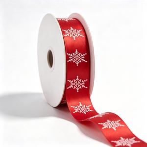 Vietnam Factory Wholesale GRACE <b>RIBBON</b> 4inch Double Face Shrink-Resistant Woven Customizable Pattern Gold Foil Printed <b>ribbon</b> - Product Image 2