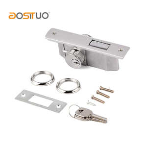Serrure de porte KFC en aluminium de haute sécurité Double ouverture latérale profil de porte avant serrure de porte à mortaise cylindre rond serrure de porte en verre - Product Image 2
