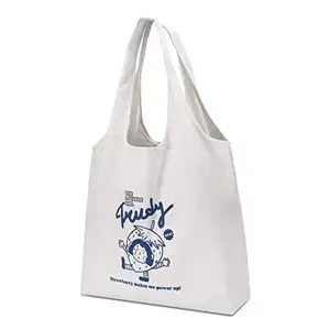 MINGYU tuval Tote çanta, iç cebi ile yeniden bakkal torbaları, kadınlar için büyük kapasiteli sepet alışveriş çantası makinede yıkanabilir