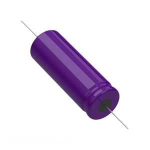 ตัวแทนจำหน่ายอย่างเป็นทางการ ตัวเก็บประจุแบบ Through Hole CAP ALUM 3300UF 20% 16V AXIAL TH รุ่น 3300 uF 500D338M016GK2 - Product Image 1