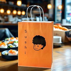 2026 New RC Custom Eco-friendly <b>Biodegradable</b> Reusable Shopping Kraft Paper Bags for Gift Birthday with logo Printed - Product Image 3