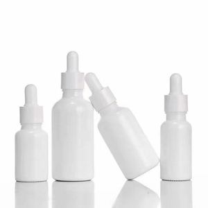 Flacon compte-gouttes en verre blanc opale bouteille d'huile essentielle 5ml 10ml 15ml 20ml 30ml 50ml 100ml - Product Image 1