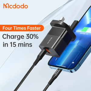 Cargador de Pared USB Dual Mcdodo de 20 W y 18 W, PD+QC3.0 para <span class=keywords><strong>iPhone</strong></span> y Android, Adaptador USB-C+A, Cargador Rápido para iOS y Android - Product Image 2