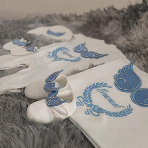 Conjunto de Ropa de Bebé con Nombre Bordado Personalizado al por Mayor/OEM, Caja de Regalo para Recién Nacido, Regalo para el Primer Mes - Product Image 2