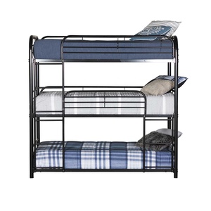 Cama Literas de 3 Niveles para Niños y Adultos, para Hotel, Hostal y Dormitorio, Muebles de Dormitorio Triples de Metal y Hierro, Muebles Escolares Modernos - Product Image 6