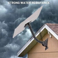 Système d'antenne Starlink Gen 3 réglable pour montage sur toit, plaqué zinc, pour une réception de signal supérieure, communication par satellite durable