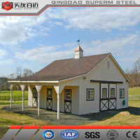 Bâtiment de ferme en acier préfabriqué Structure en acier Construction préfabriquée Étable à chevaux Abri pour chevaux de haute qualité
