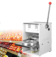 Machine de scellage semi-automatique pour canettes de boissons, capsules d'espresso, pots de yaourt et barquettes