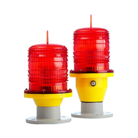 Lampe stroboscopique verte et rouge approuvée par la FAA, lumière d'obstruction solaire pour tour d'aviation et piste avec base de type AR111
