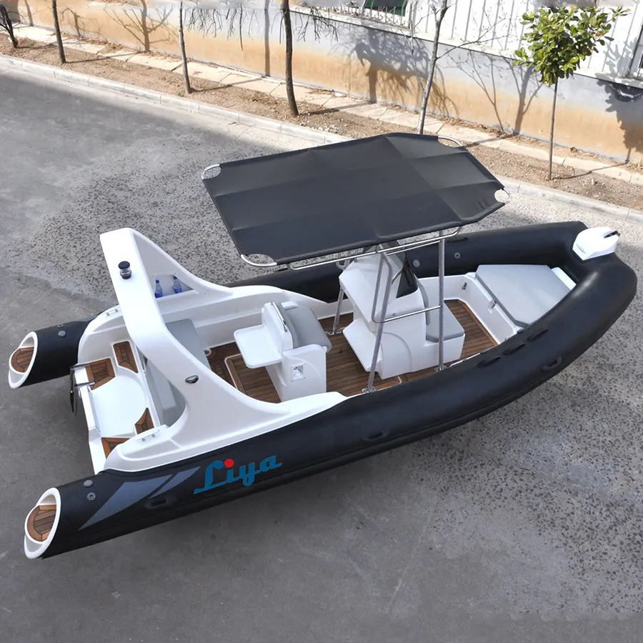 Liya19ft-قارب صيد ضلع سريع على شكل اليخت المحيط للبيع
