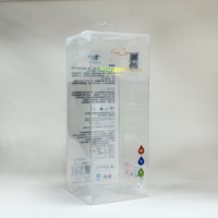 Boîte en plastique transparente carrée personnalisée en PP pour chocolat/thé, impression de logo personnalisée