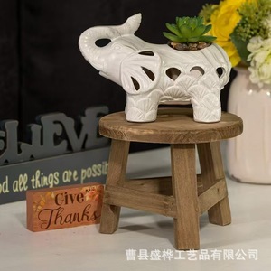 ขาตั้งต้นไม้ไม้จริงทรงกลม โต๊ะกลางแจ้งรักษ์โลก รุ่น A408 - Product Image 4
