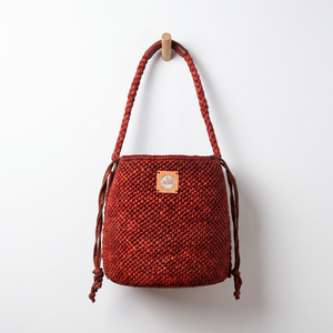 Ana crochet raffia Bucket Bag Solid Color Summer Women's <b>Handbag</b> for Shopping - Product Image 2