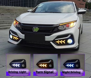 Đèn chạy ban ngày MRD cho <span class=keywords><strong>Honda</strong></span> Civic 2021, đèn cản trước DRL Civic 10 thế hệ, có ba màu, cung cấp trực tiếp từ nhà máy - Product Image 3