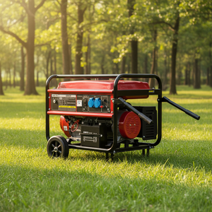 เครื่องกำเนิดไฟฟ้าเบนซิน 3 เฟส 220V/380V กำลังไฟ 5kW 6.5kVA 420cc 4 จังหวะ แบบพกพา พร้อมถังน้ำมัน 25 ลิตร - Product Image 1