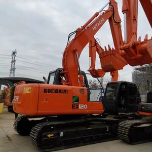 Machinerie de terrassement reconditionnée, excavatrice sur chenilles Hitachi EX120-5 d'occasion de 12 tonnes avec moteur et moteur - Product Image 3