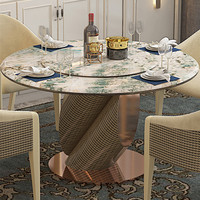 Ensemble de table et chaises de salle à manger Furnistyle, design moderne convertible, style café, chaises de salle à manger nordiques, table de cuisine ovale, 4 places