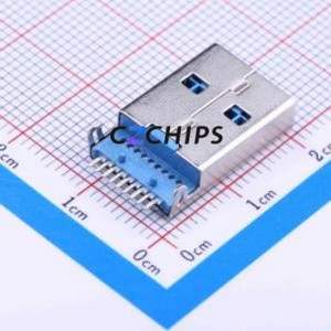 917-P81A205CS60202 USB Connector SMD Connector ( Connector Type: Type-A )( Protocol Standard: USB 3.0 )( Gender: Male ) - Product Image 2