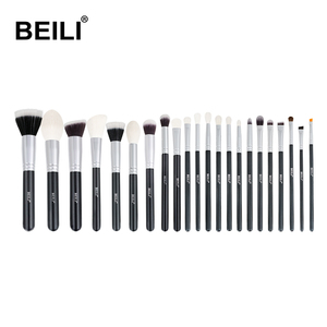 Venta al por mayor logotipo personalizado Morph polvo suave mezcla de pelo natural de lujo 30 piezas mango de madera negra juego de brochas de maquillaje - Product Image 3