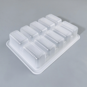 Tùy chỉnh vỉ thực phẩm khay 10-lưới dùng một lần hoành thánh bao bì khay nhựa PP bánh bao bên trong lót nguyên Pastry GOTO hộp - Product Image 5