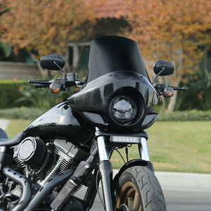Accesorios de modificación de motocicleta adecuados para Harley Dyna Fat <span class=keywords><strong>Tyrant</strong></span> 883 1200 cubierta de cabeza de faro cubierta protectora de cabeza de cerdo - Product Image 4