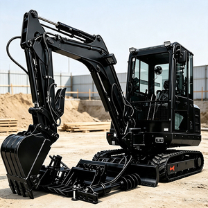 Mini-excavatrice 3 tonnes avec moteur Euro 5 certifié CE, livraison gratuite, petite pelle pour la rénovation urbaine et les espaces restreints, idéale pour les entreprises de location - Product Image 3