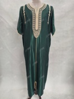 Meilleures ventes, Caftan Robes musulmanes pour homme Abaya Vêtements islamiques pour homme Robe musulmane avec broderie en dentelle Thobe du Maroc