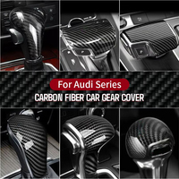 Poignée de levier de vitesses en fibre de carbone pour AUDI A3 A4 A5 A6 A7 A8 Q2 Q3 Q5 Q7 Q8 2020 2021 2022 2023 2024 2025