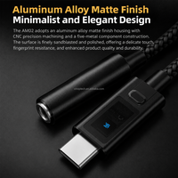 Nouvel amplificateur de décodage DAC portable KZ AM02, adaptateur audio USB C vers 3,5 mm avec réglage d'égaliseur professionnel à 4 étapes pour iPhone Samsung