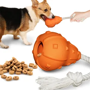 Multi-Function Interactive Rubber Pet Chew Toy Pumpkin Shaped Dog Toy For Wholesale Supplies