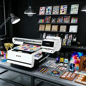 Imprimante à plat UV 60*90cm avec têtes d'impression XP600/I3200, prise en charge des matériaux flexibles, imprimante jet d'encre multifonction haute vitesse - Product Image 1