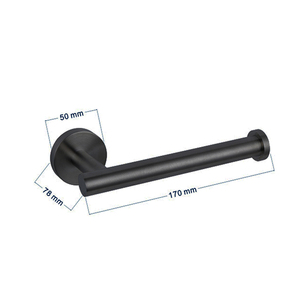 Porte-serviettes de cuisine moderne <span class=keywords><strong>chic</strong></span> noir accessoires de salle de bain support de rouleau de <span class=keywords><strong>papier</strong></span> hygiénique noir - Product Image 5