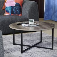 Table basse circulaire en bois de style moderne, très vendue, pour la maison, le bureau et les espaces commerciaux