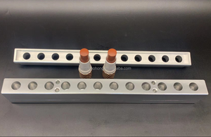 カスタマイズされた<span class=keywords><strong>12</strong></span>.1mm製リップスティックリップバームモールドフラットトップ<span class=keywords><strong>12</strong></span>キャビティカスタムロゴアルミニウム充填モールドモールドデザイン付き - Product Image 3